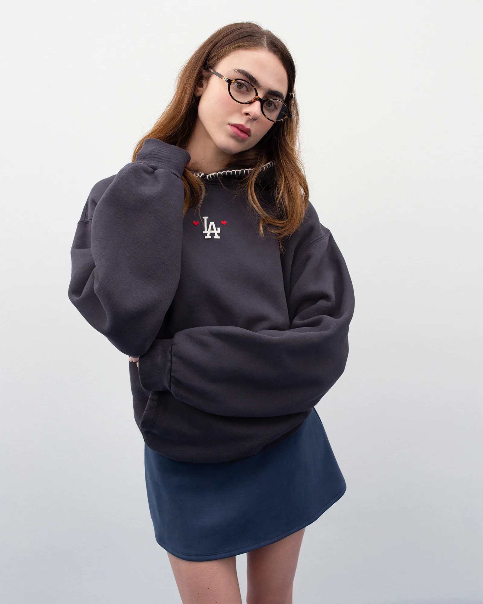 Dodgers Heart Fleece Hoodie - Image 2