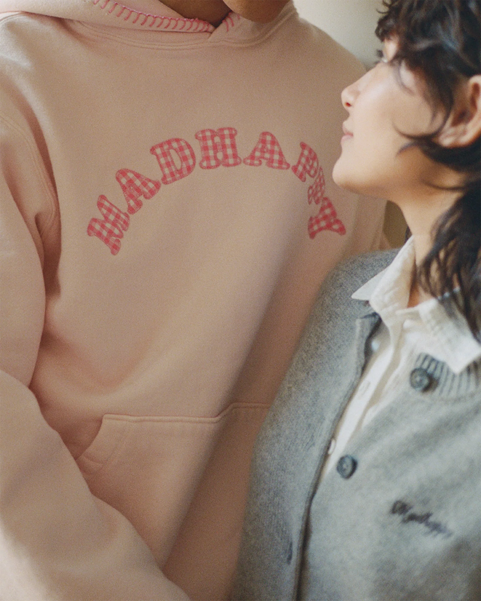Gingham Cooper Fleece Hoodie - Image 2