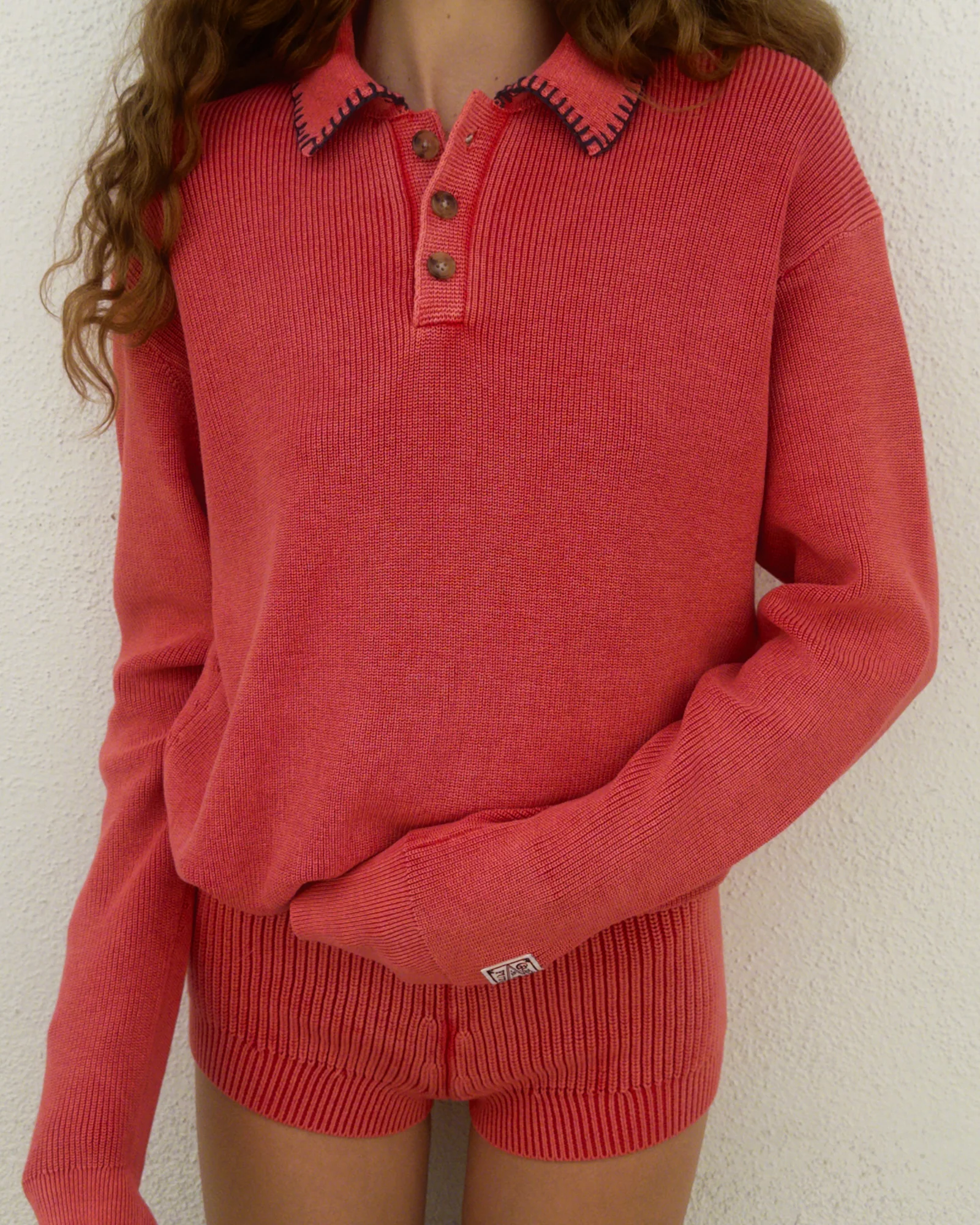 Guest In Residence Rib Knit Polo - Image 3