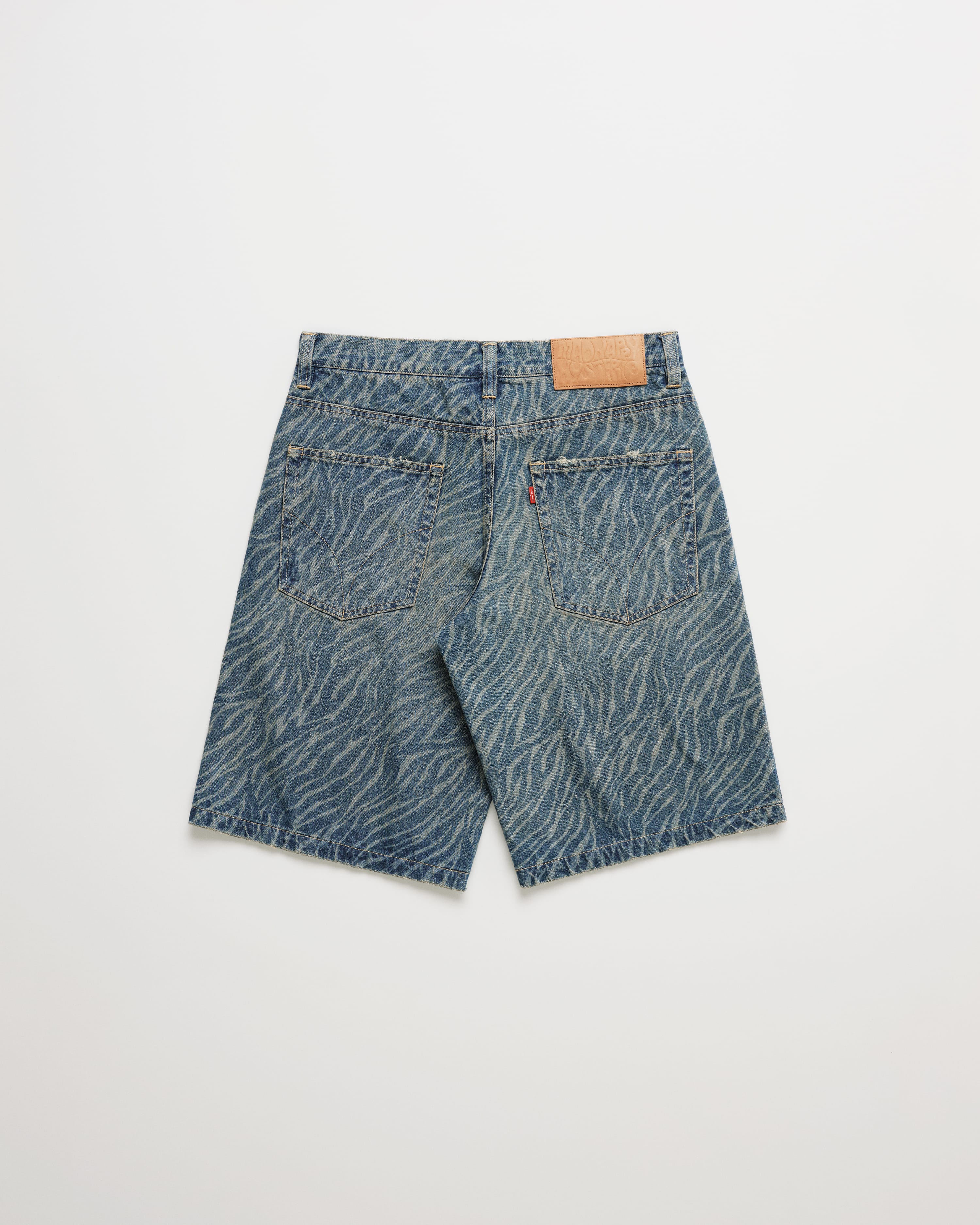 Hysteric Glamour Zebra Print Denim Short - Image 4