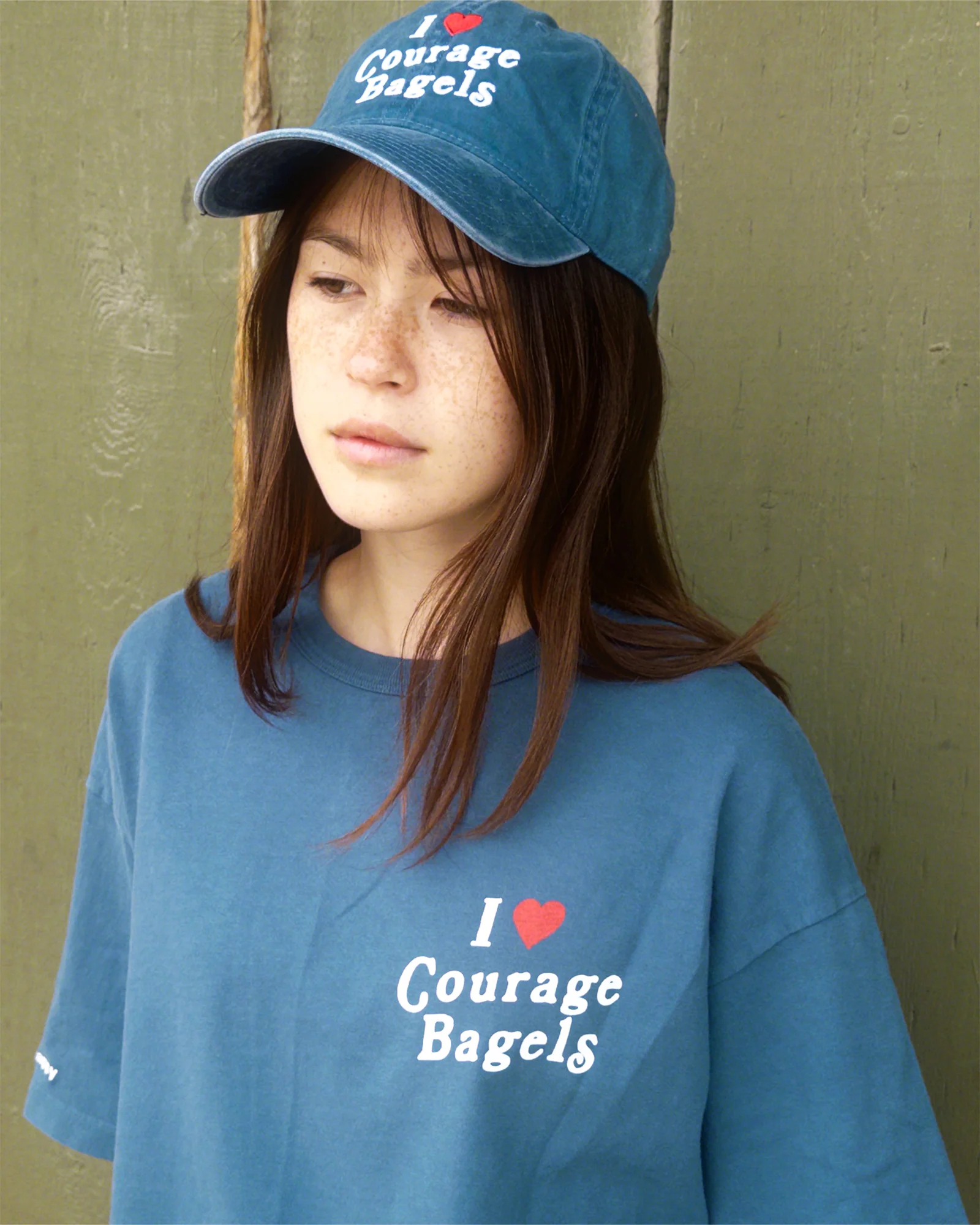 I Heart Courage Bagels Dad Hat - Image 2