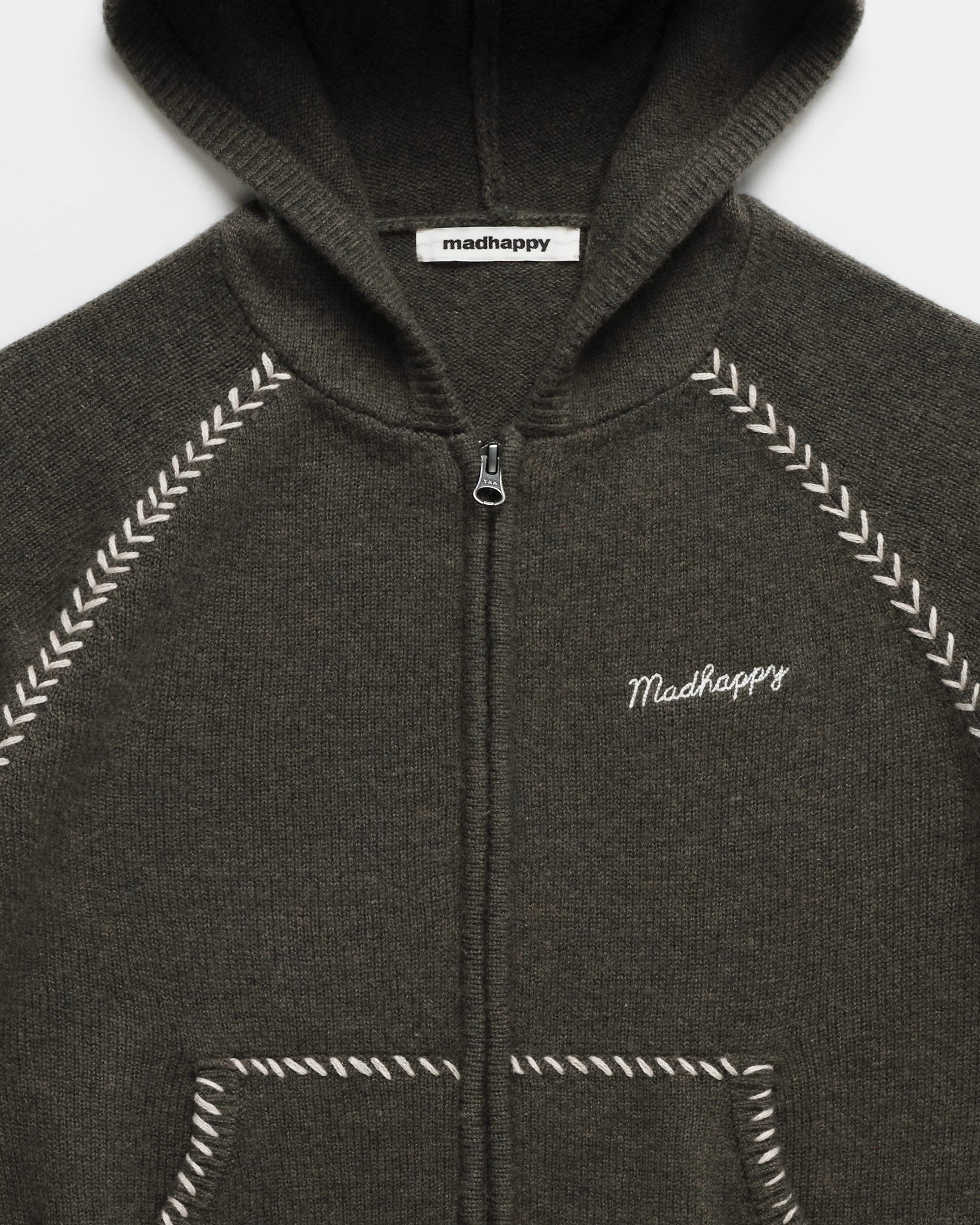 Knit Zip Up Hoodie - Image 2