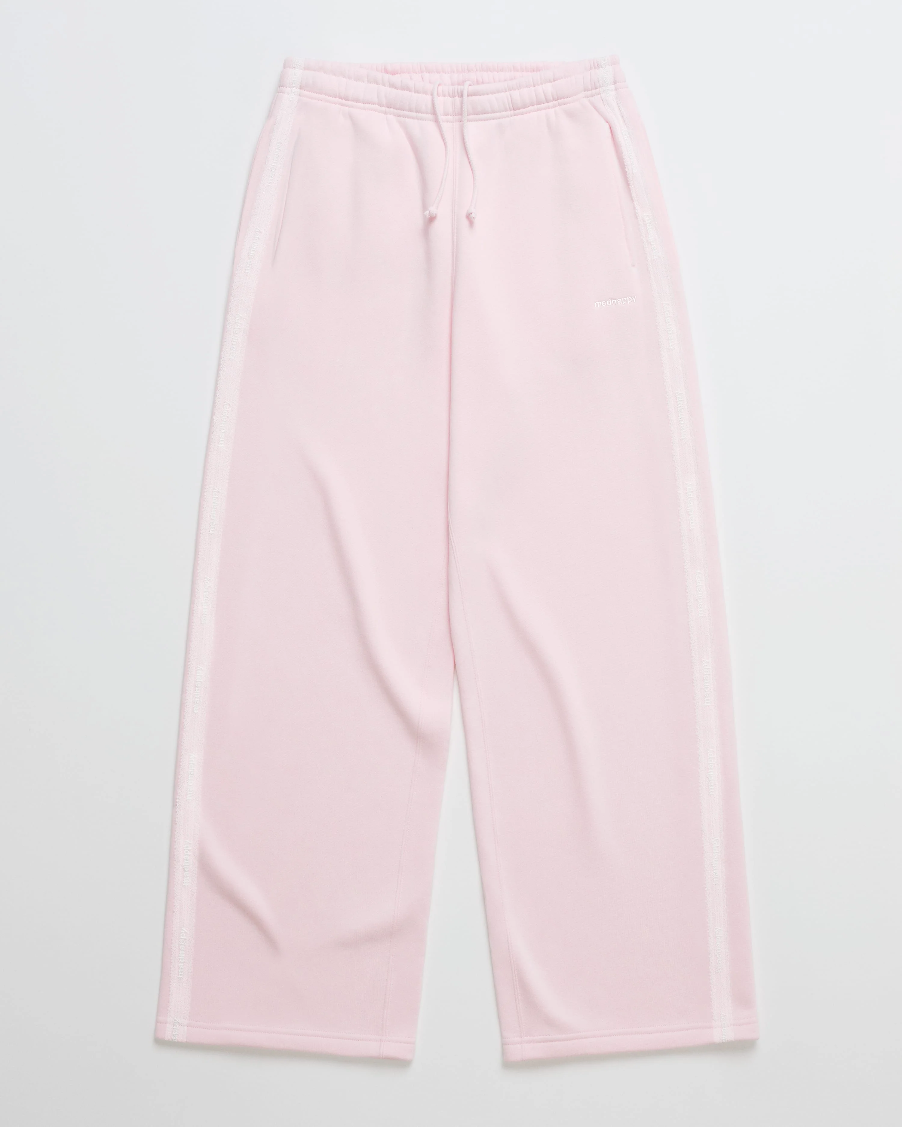 Lace Trim Midweight Straight Sweatpant