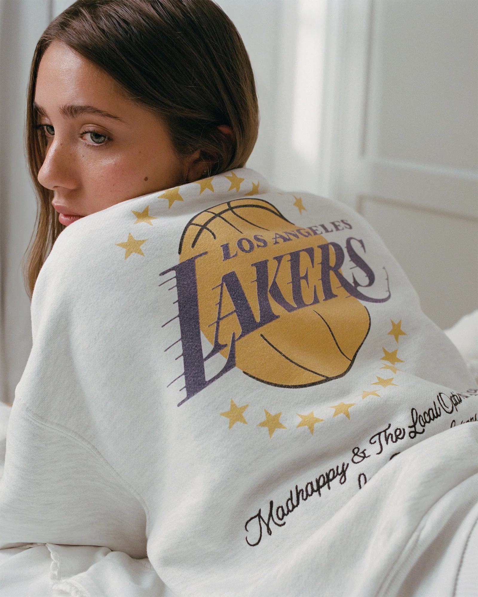 Lakers Stars Fleece Crewneck - Image 3