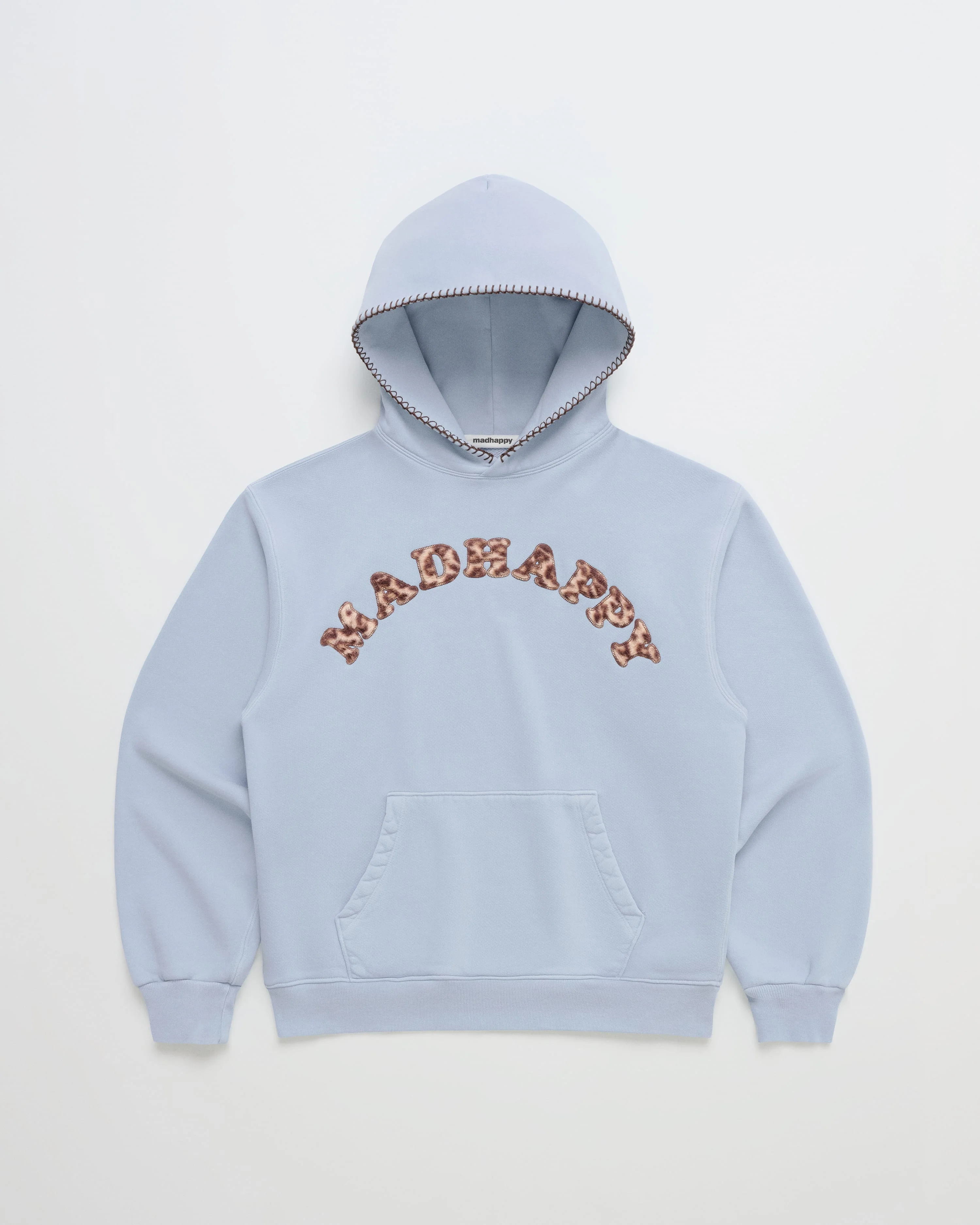 Leopard Appliqué Cooper Fleece Hoodie