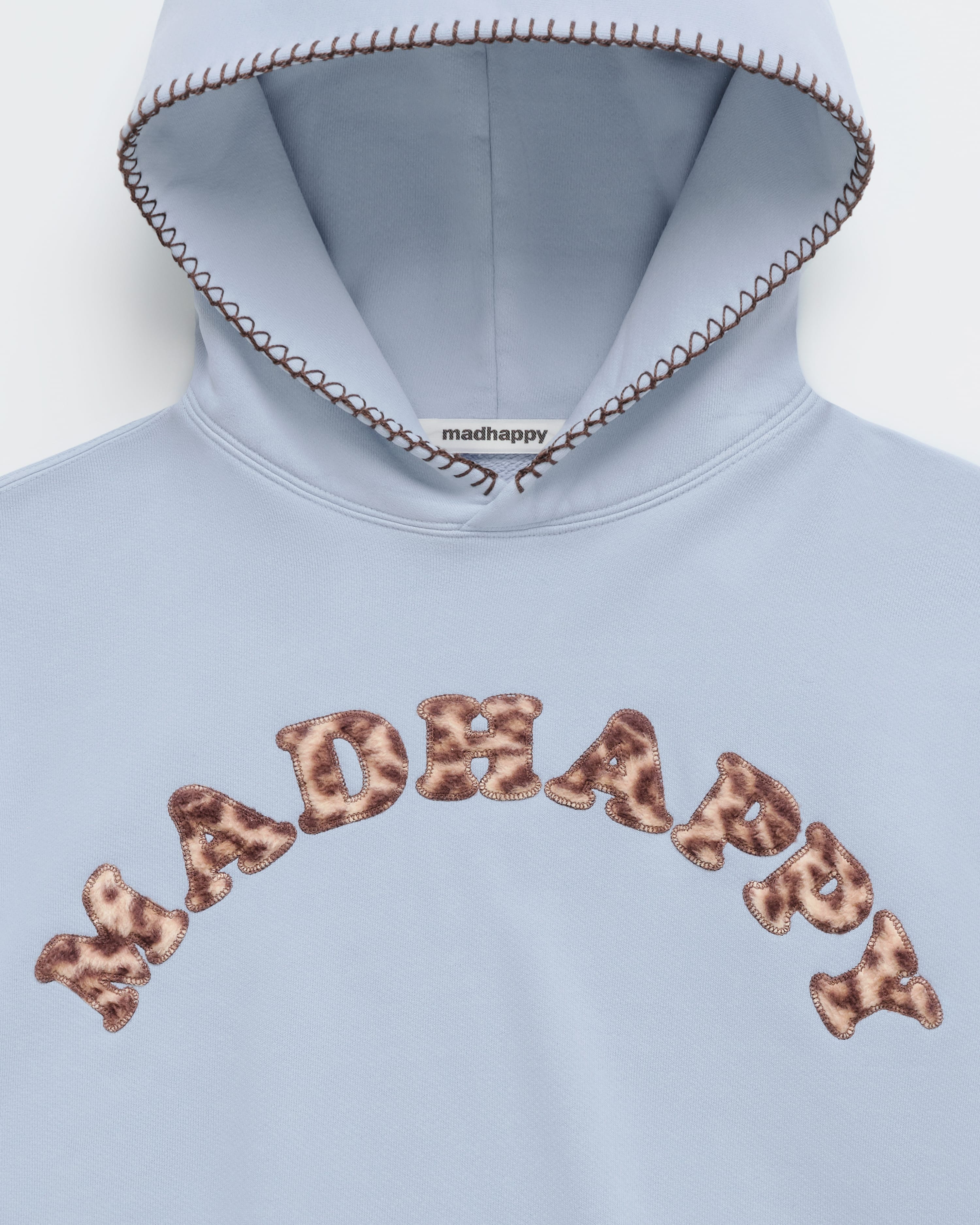 Leopard Appliqué Cooper Fleece Hoodie - Image 2