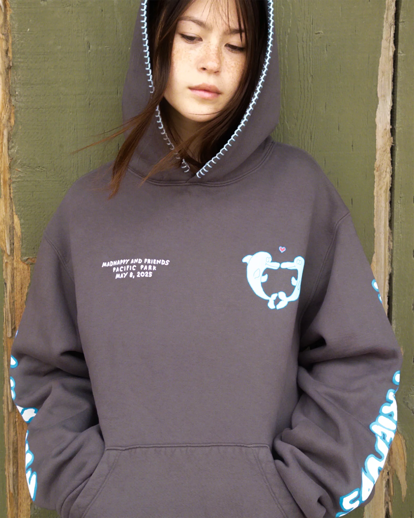 Madhappy and Friends Dolphin Fleece Hoodie - Image 2