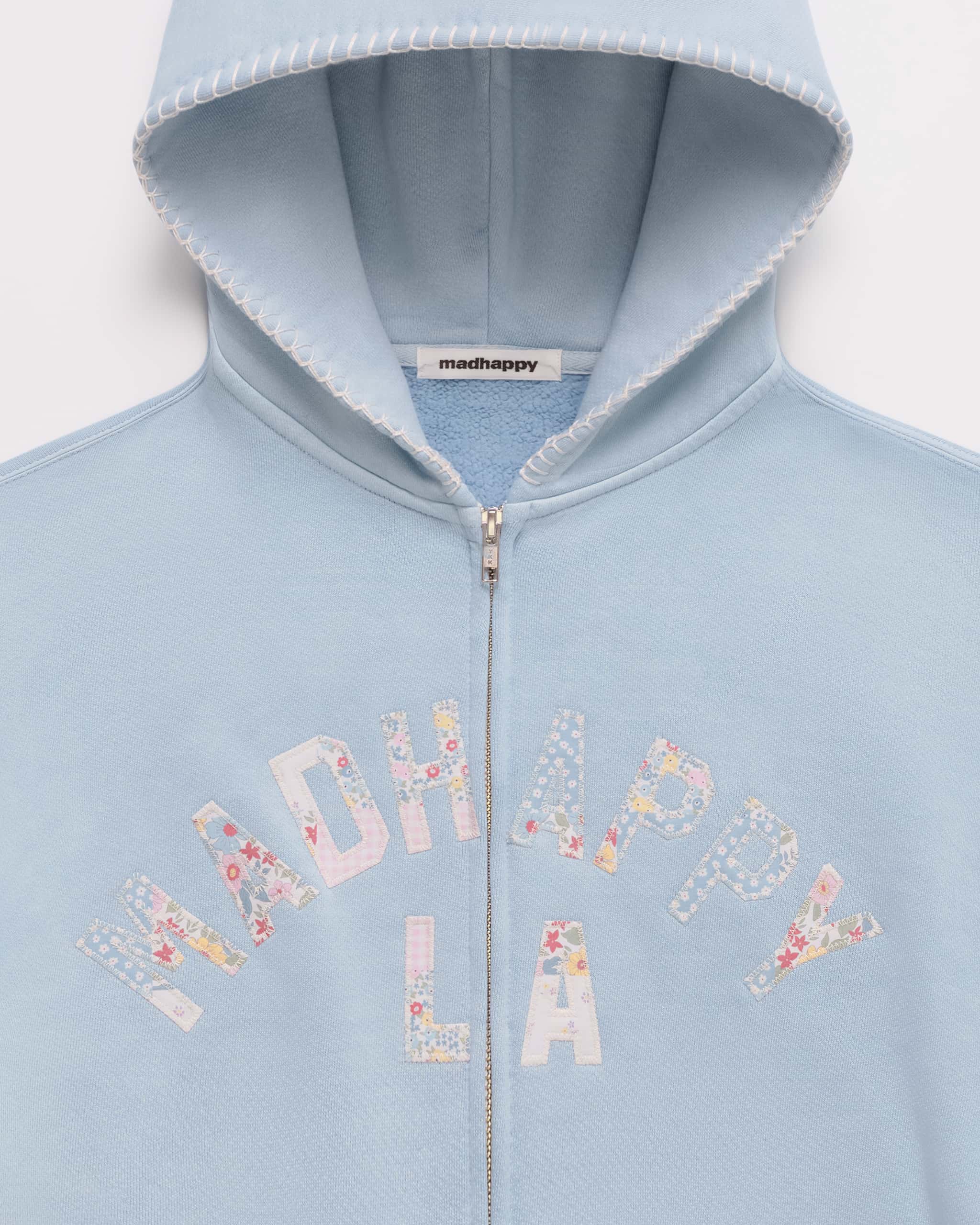 Madhappy LA Patchwork Fleece Zip Up - Image 2