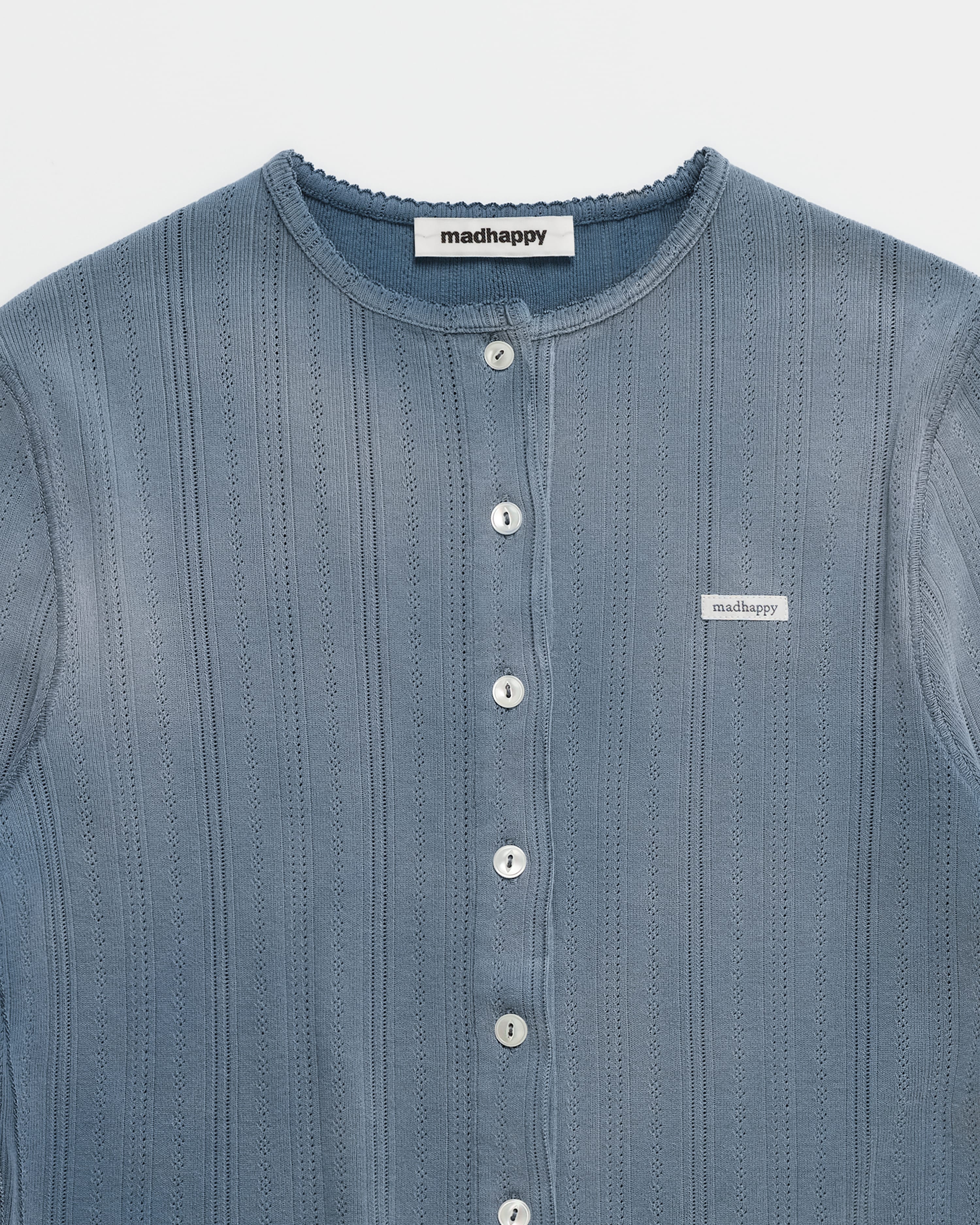 Pointelle Knit Cardigan - Image 2