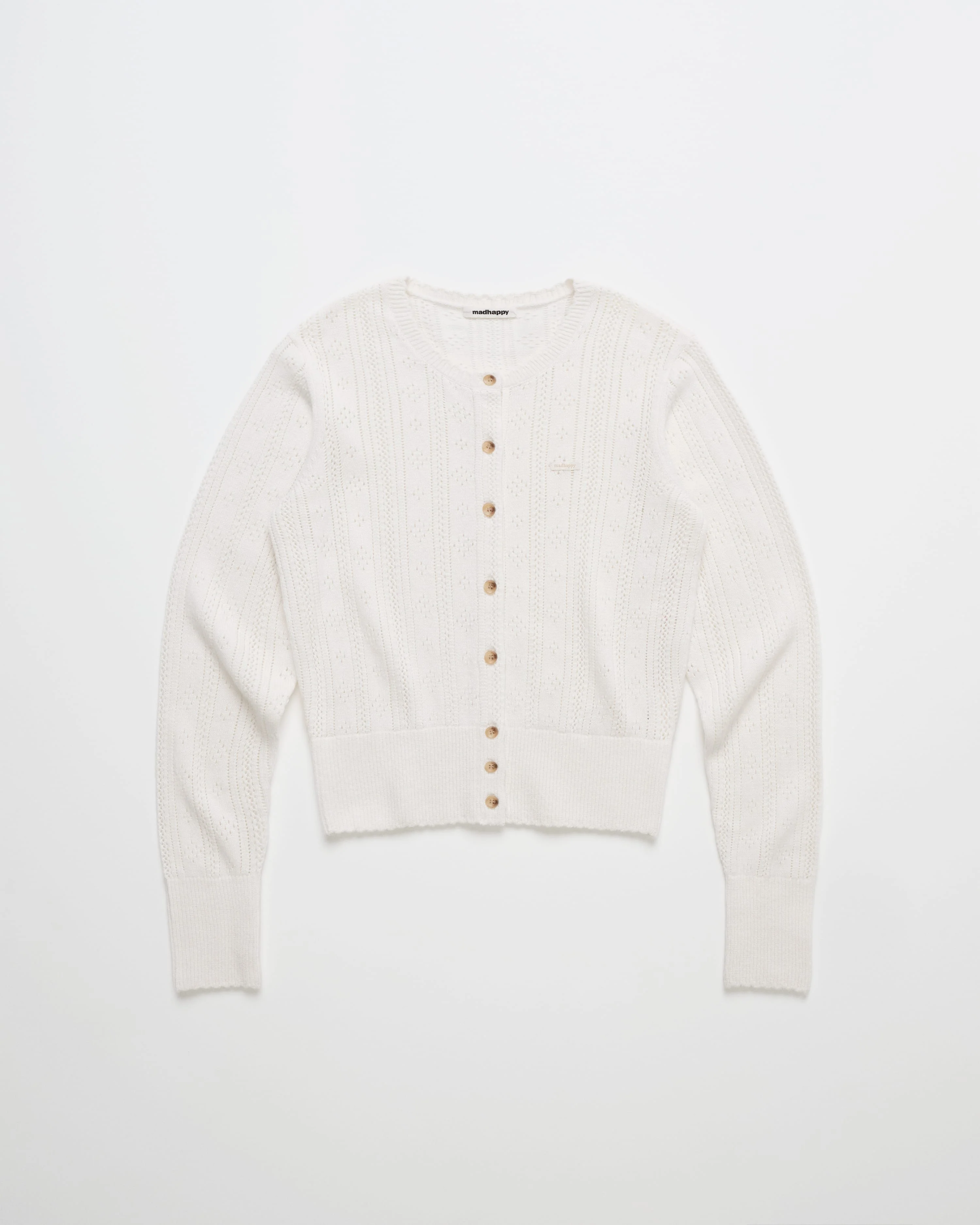 Pointelle Knit Cardigan