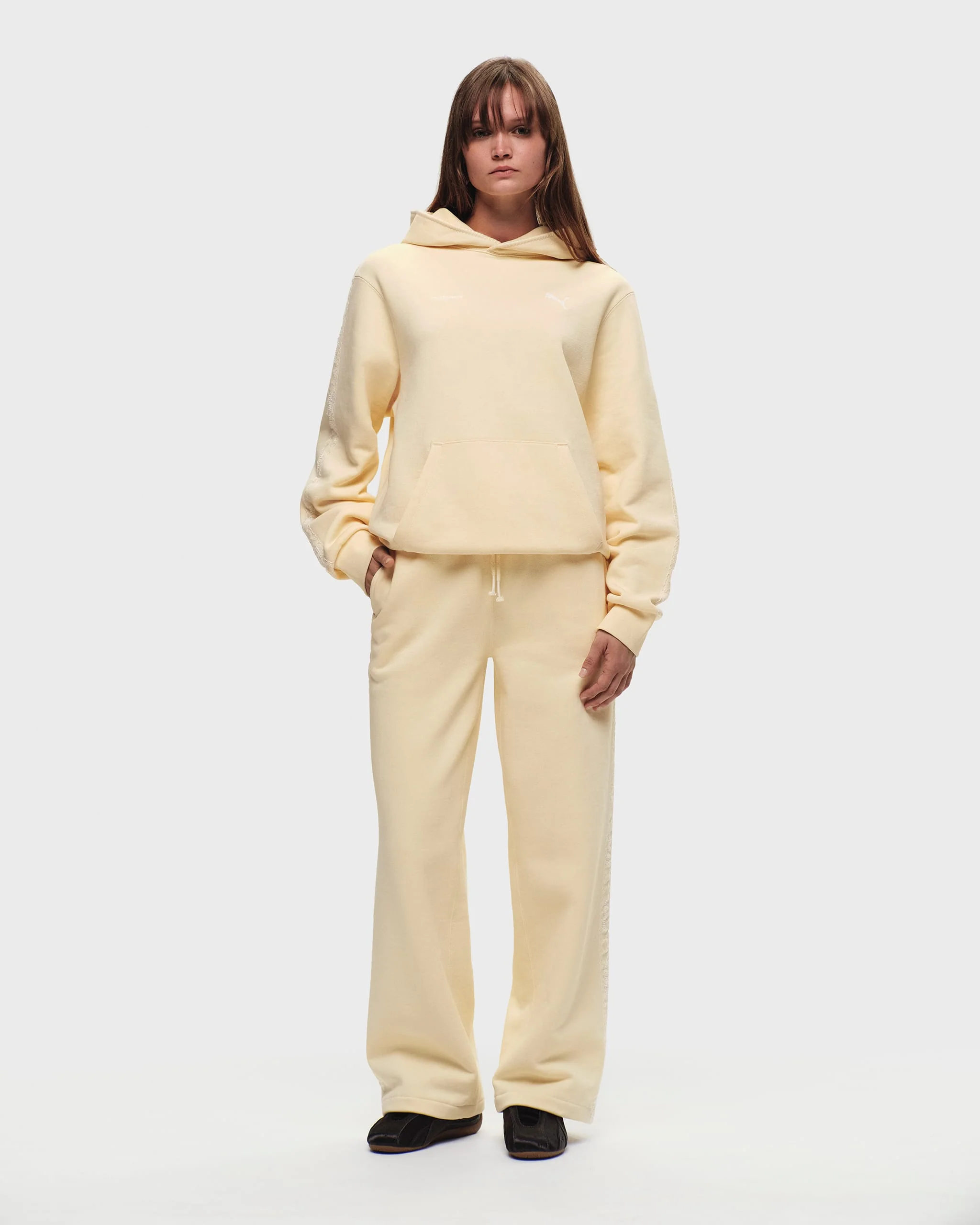 PUMA Lace Trim Fleece Hoodie - Image 4