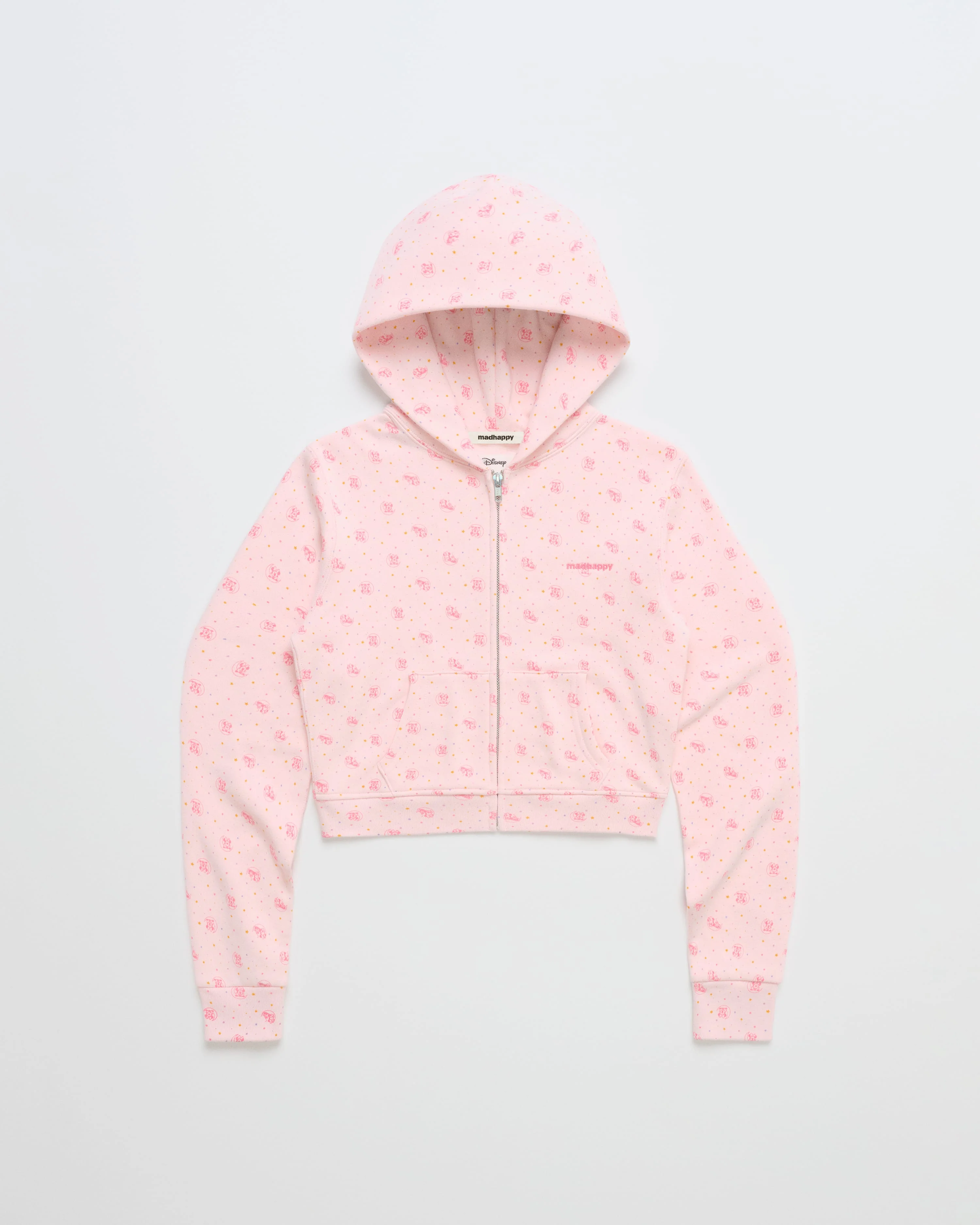 Sleepy Minnie Mouse Shrunken Zip Up