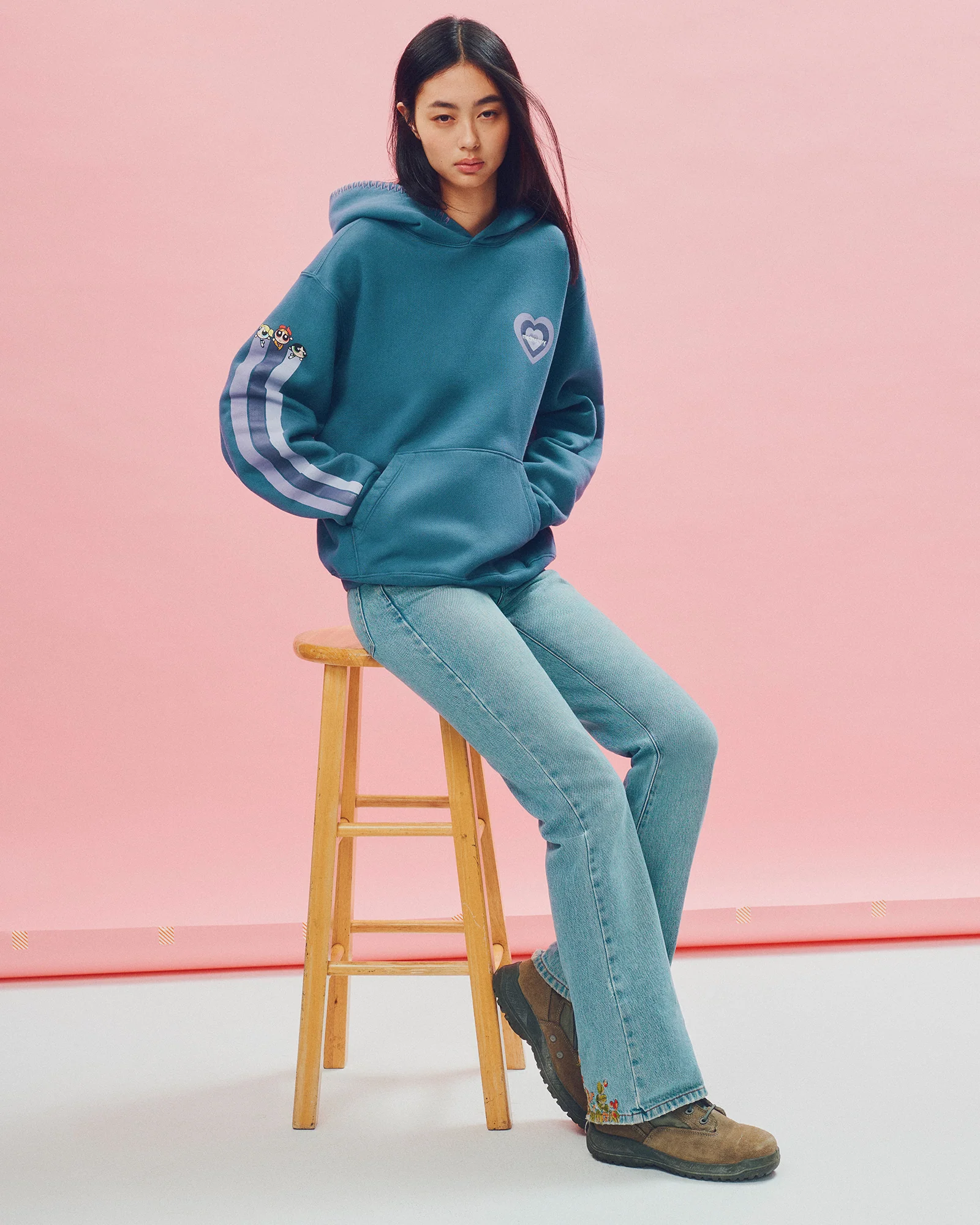 The Powerpuff Girls Heart Hoodie - Image 4