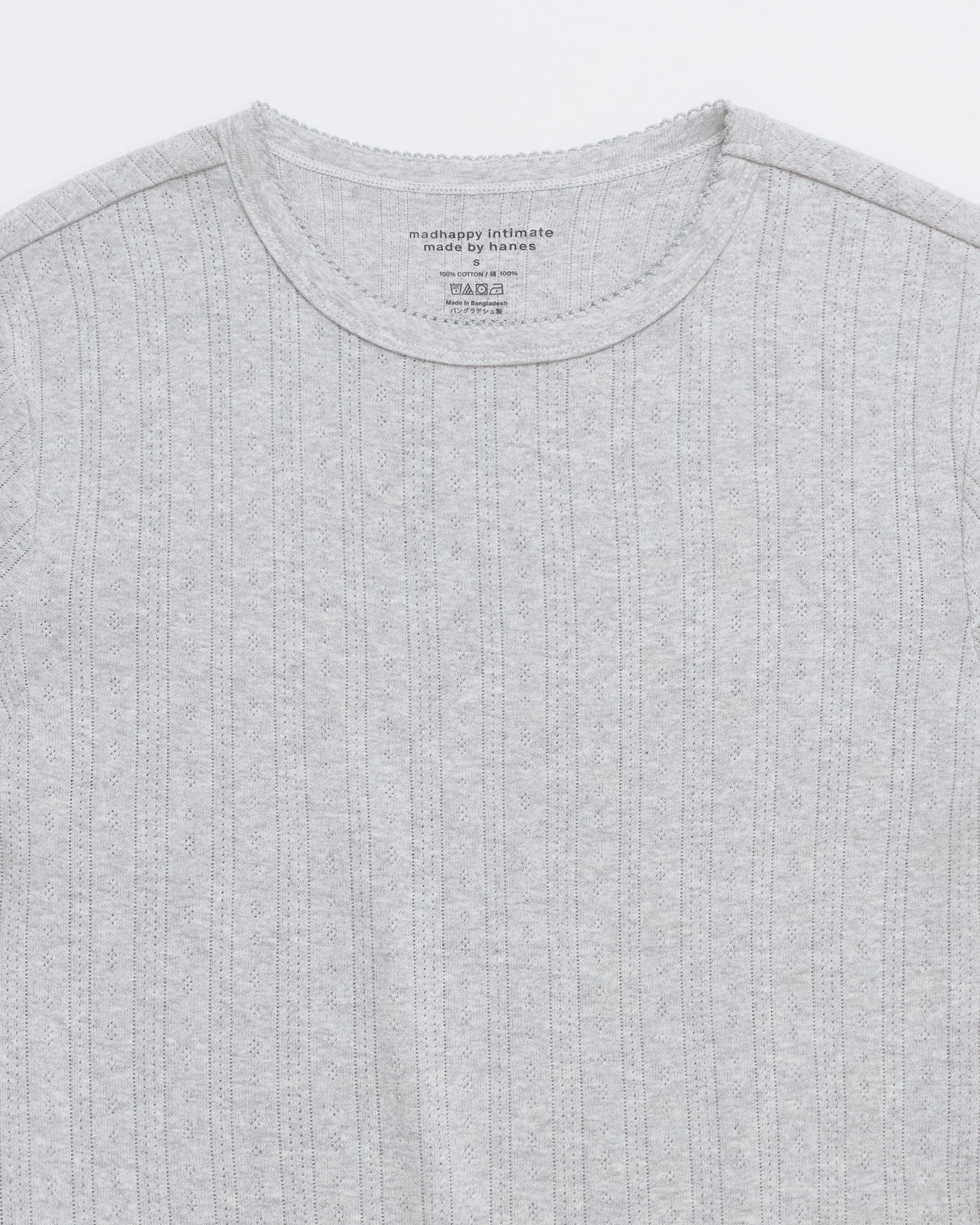 Hanes Pointelle Baby Tee - Image 2