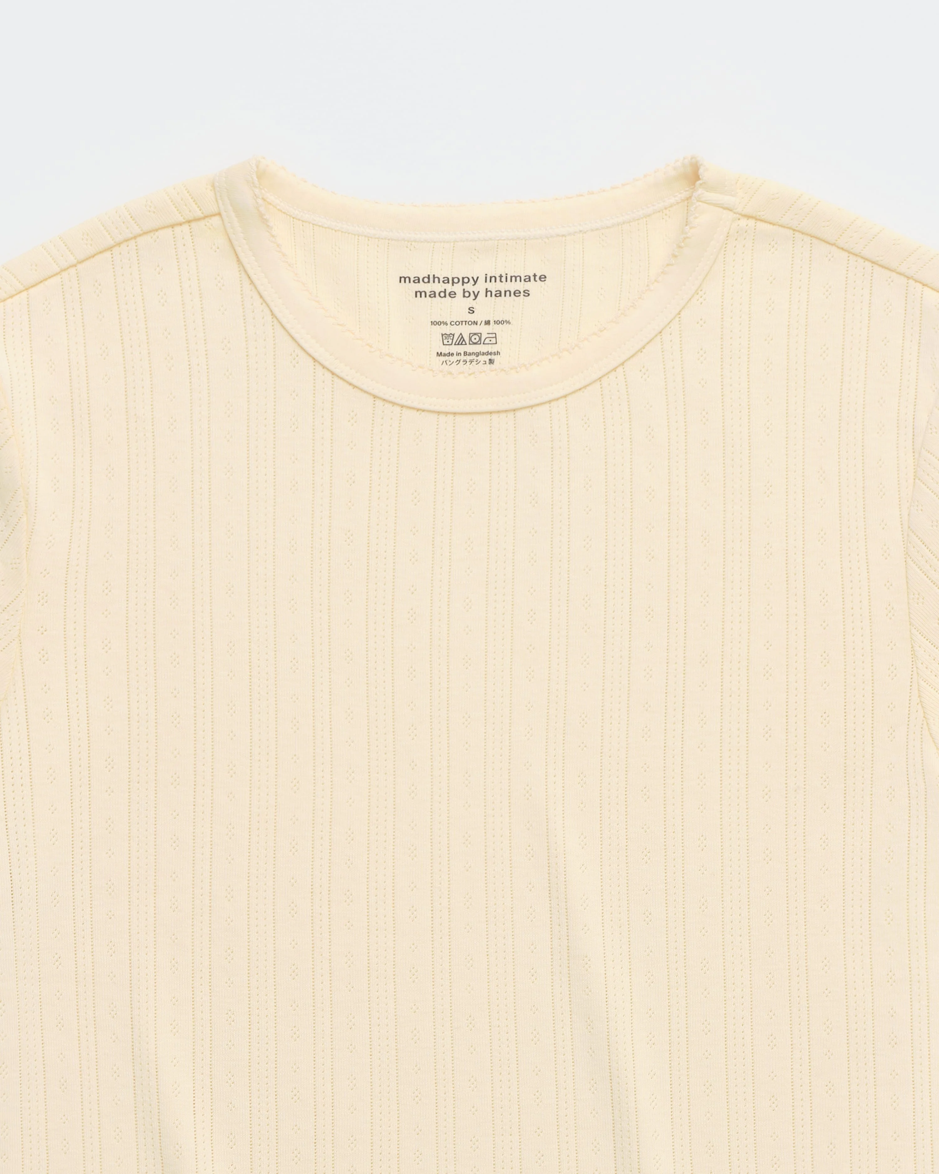 Hanes Pointelle Baby Tee - Image 2