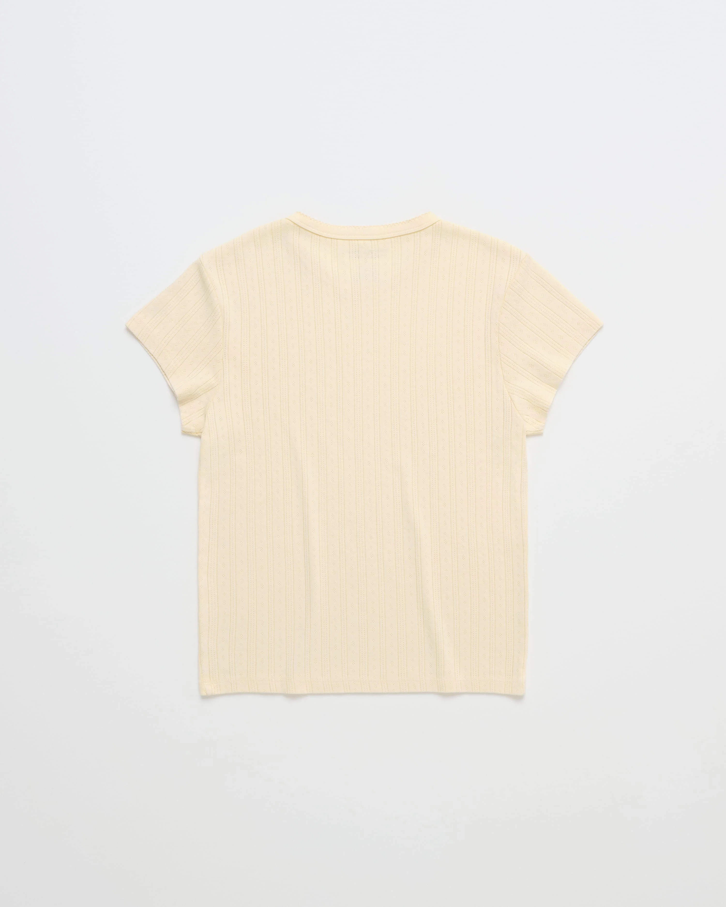 Hanes Pointelle Baby Tee - Image 4