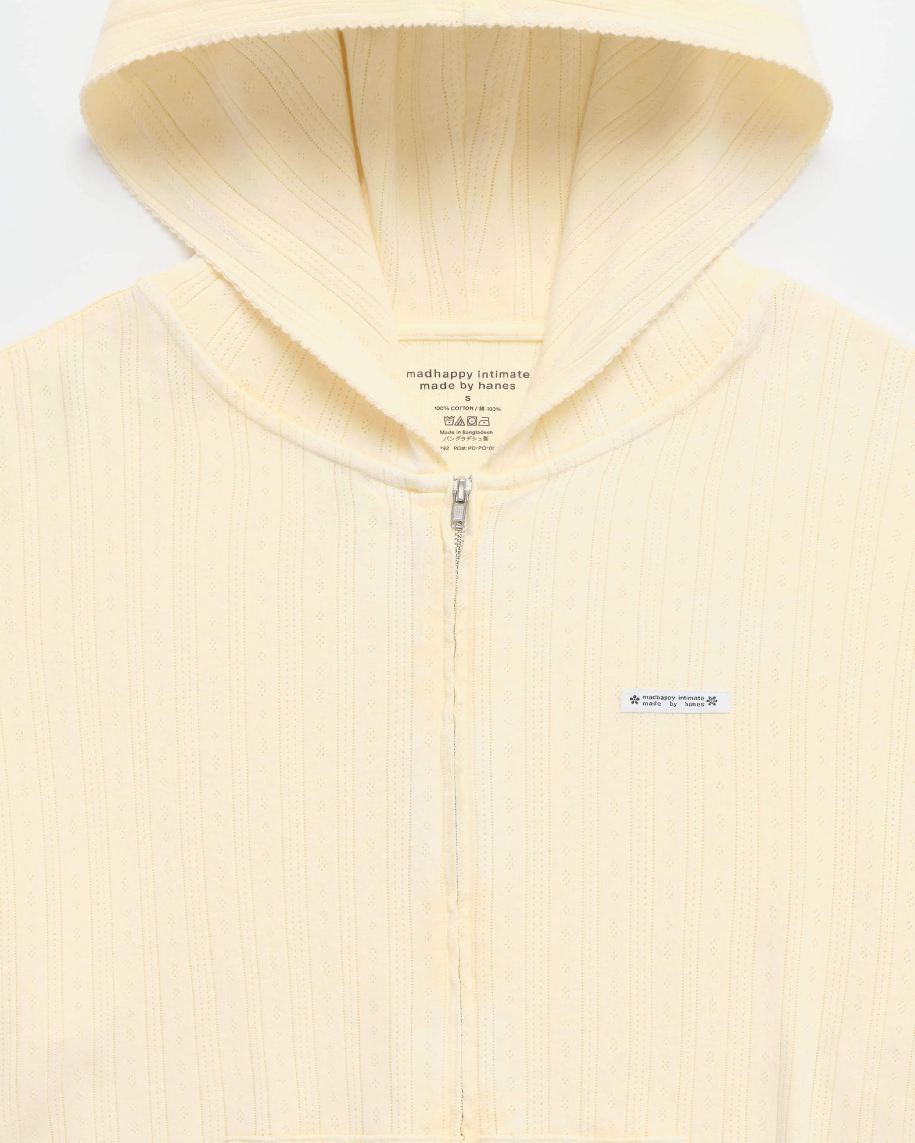 Hanes Pointelle Zip Up - Image 2