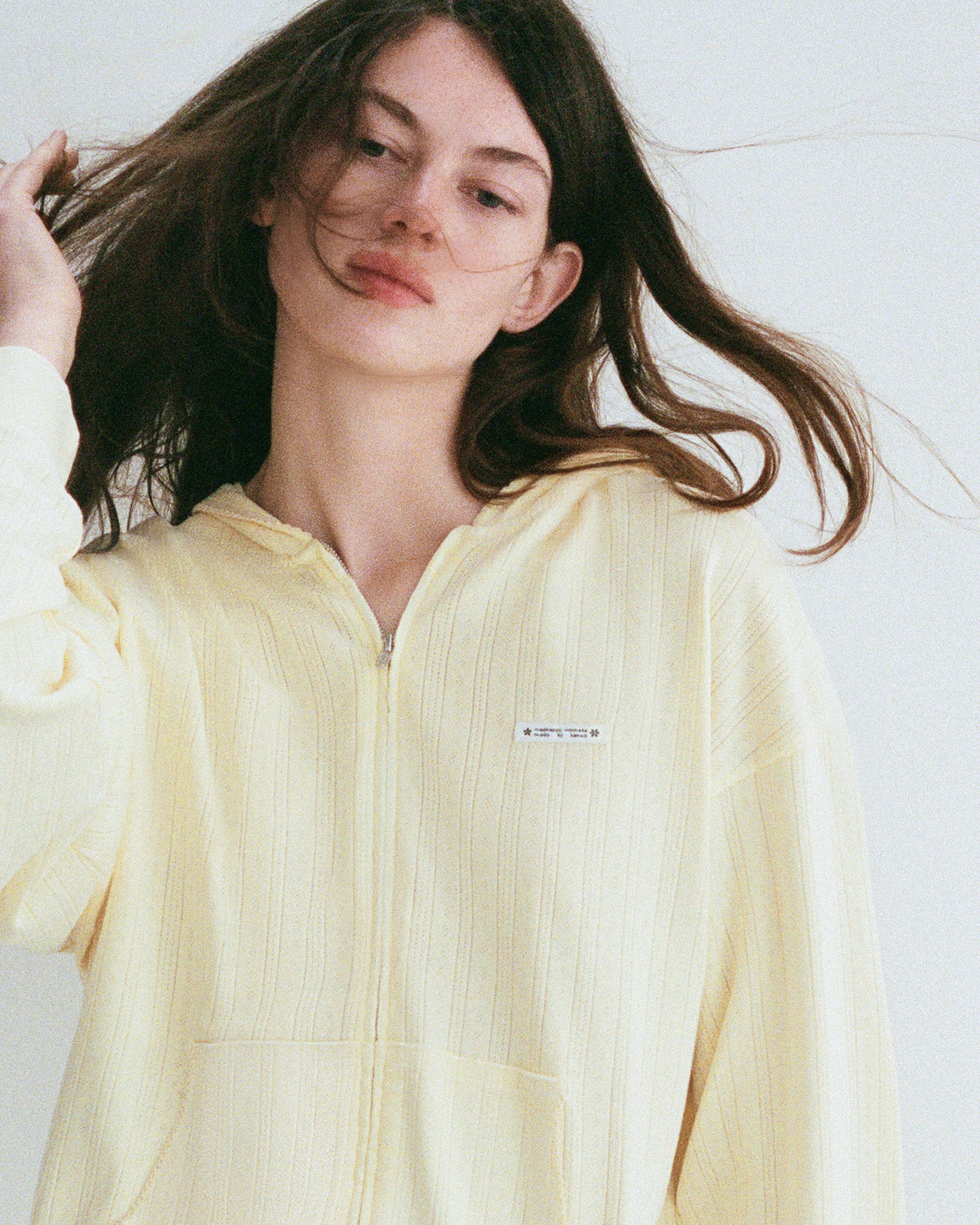 Hanes Pointelle Zip Up - Image 4