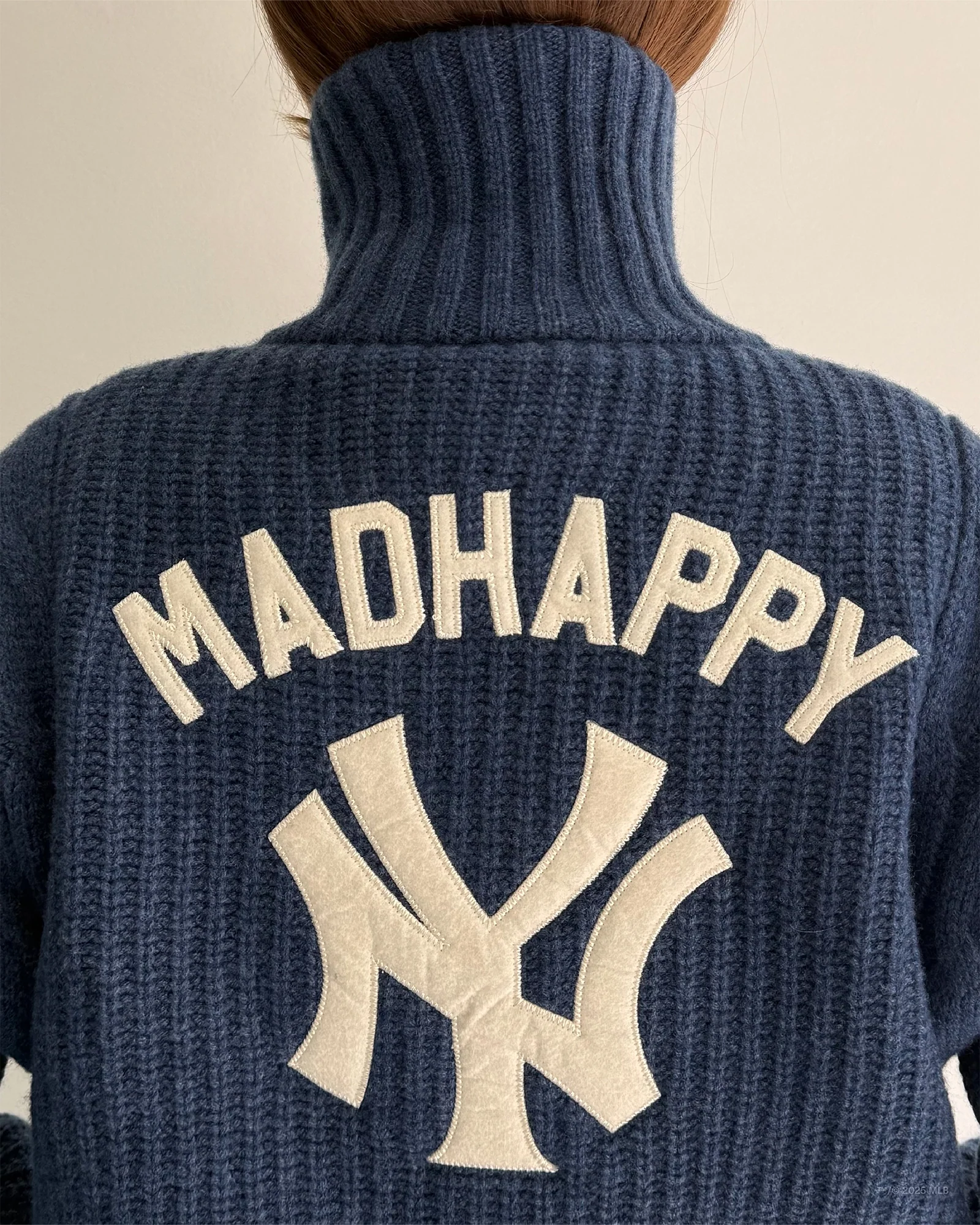 Yankees Knit Baseball Jacket - Image 4